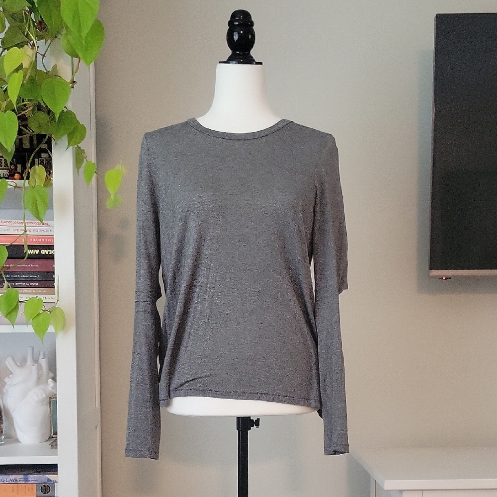 Wilfred Charcoal Long Sleeve Top